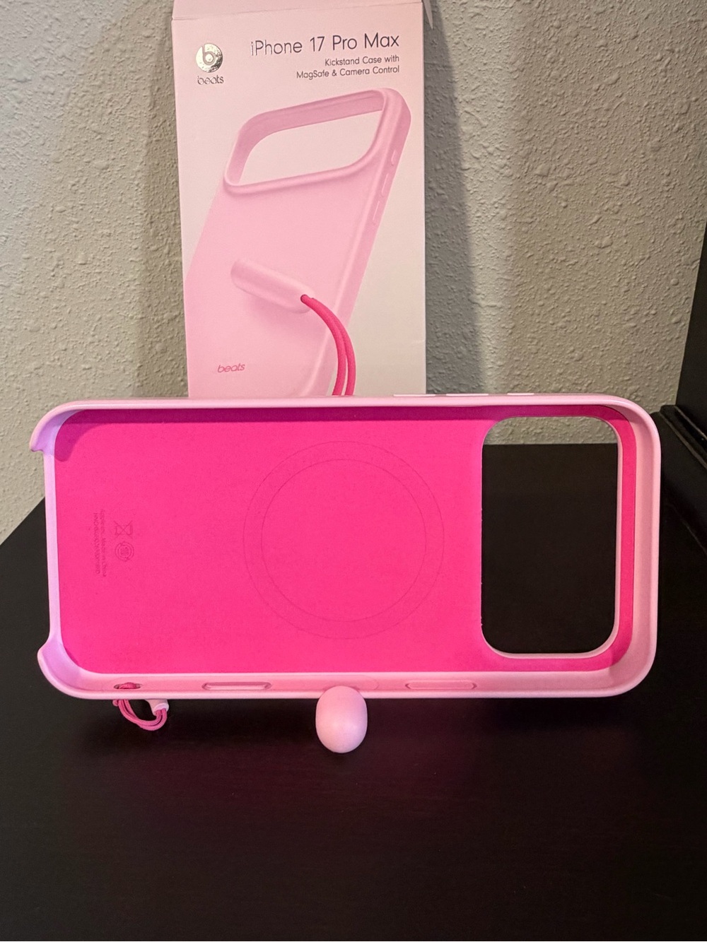 Beats iPhone 17 Pro Max Pink Case w/ Kickstand - Picture 2 of 3